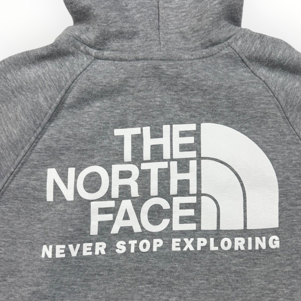 The North Face Hoodie Mens L Gray Excellent Never Stop Exploring Pullover